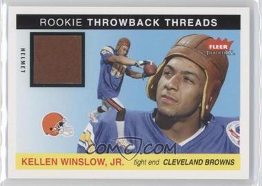 2004 Fleer Tradition - Rookie Throwback Threads - Helmet #TT-KW2 - Kellen Winslow Jr.