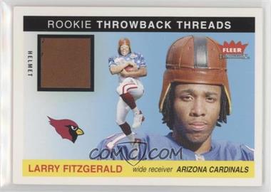 2004 Fleer Tradition - Rookie Throwback Threads - Helmet #TT-LF - Larry Fitzgerald