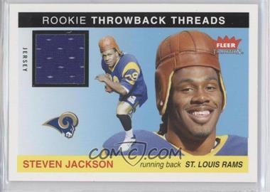 2004 Fleer Tradition - Rookie Throwback Threads - Jersey #TT-SJ - Steven Jackson