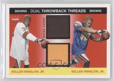 2004 Fleer Tradition - Rookie Throwback Threads Dual - Jersey Patches #TTD-KW/KW - Kellen Winslow Jr. /75
