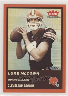 2004 Fleer Tradition Cleveland Browns - National Convention [Base] #8 - Luke McCown
