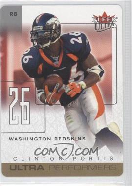 2004 Fleer Ultra - Ultra Performers - Gold Die-Cut #2 UP - Clinton Portis