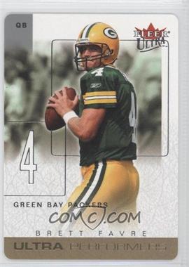 2004 Fleer Ultra - Ultra Performers - Gold Die-Cut #9 UP - Brett Favre