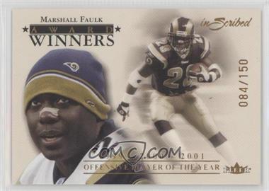 2004 Fleer inScribed - Award Winners #8AW - Marshall Faulk /150