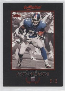 2004 Fleer inScribed - [Base] - Black Border Red #34 - Tiki Barber /5