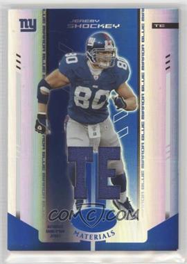 2004 Leaf Certified Materials - [Base] - Mirror Blue Materials #78 - Jeremy Shockey /50