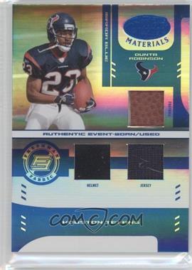 2004 Leaf Certified Materials - [Base] - Mirror Blue #218 - Freshman Fabric - Dunta Robinson /50