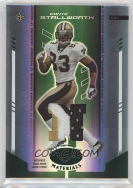 2004 Leaf Certified Materials - [Base] - Mirror Emerald Materials #76 - Donte Stallworth /5