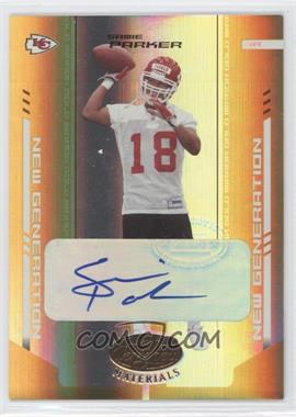 2004 Leaf Certified Materials - [Base] - Mirror Gold Signatures #194 - New Generation - Samie Parker /25