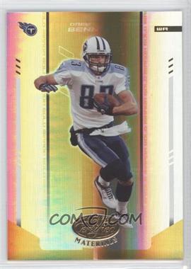 2004 Leaf Certified Materials - [Base] - Mirror Gold #114 - Drew Bennett /25