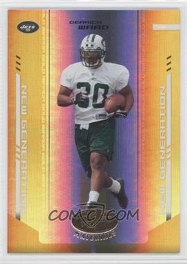 2004 Leaf Certified Materials - [Base] - Mirror Gold #167 - New Generation - Derrick Ward /25