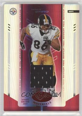 2004 Leaf Certified Materials - [Base] - Mirror Red Materials #98 - Hines Ward /150 [Noted]