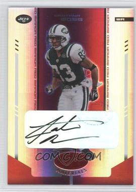 2004 Leaf Certified Materials - [Base] - Mirror Red Signatures #85 - Santana Moss /250