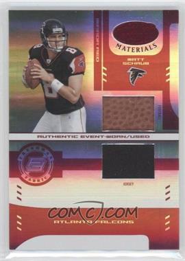 2004 Leaf Certified Materials - [Base] - Mirror Red #203 - Freshman Fabric - Matt Schaub /150