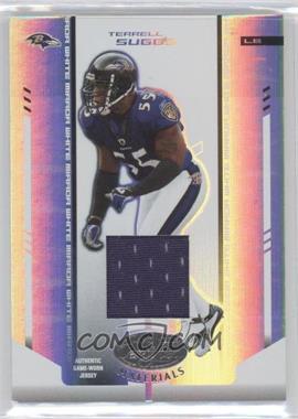 2004 Leaf Certified Materials - [Base] - Mirror White Materials #12 - Terrell Suggs /250