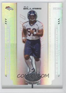 2004 Leaf Certified Materials - [Base] - Mirror White #166 - New Generation - D.J. Williams /150