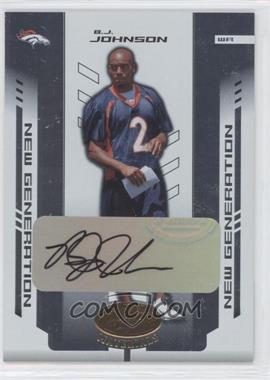 2004 Leaf Certified Materials - [Base] #154 - New Generation - B.J. Johnson /1000