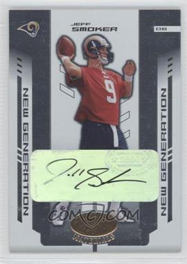 2004 Leaf Certified Materials - [Base] #175 - New Generation - Jeff Smoker /1000
