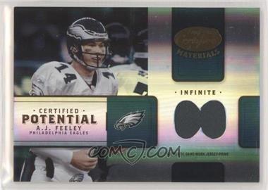 2004 Leaf Certified Materials - Certified Potential - Infinite Prime #CP-1 - A.J. Feeley /25