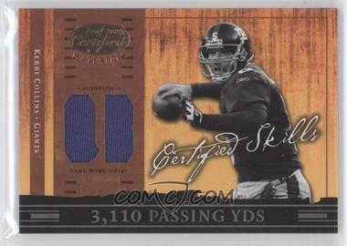 2004 Leaf Certified Materials - Certified Skills - Positions #CS-13 - Kerry Collins /75