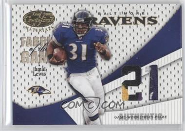 2004 Leaf Certified Materials - Fabric of the Game - 21st Century #FG-44 - Jamal Lewis /21