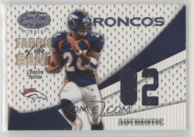 2004 Leaf Certified Materials - Fabric of the Game - Debut Year #FG-18 - Clinton Portis /102