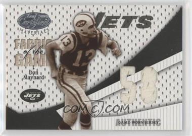 2004 Leaf Certified Materials - Fabric of the Game - Debut Year #FG-28 - Don Maynard /58