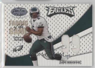 2004 Leaf Certified Materials - Fabric of the Game - Debut Year #FG-30 - Donovan McNabb /99