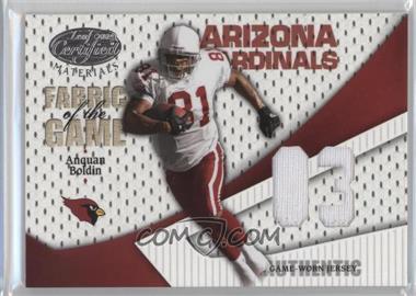 2004 Leaf Certified Materials - Fabric of the Game - Debut Year #FG-4 - Anquan Boldin /103