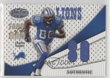 2004 Leaf Certified Materials - Fabric of the Game - Jersey Number #FG-15 - Charles Rogers /80