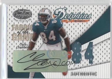 2004 Leaf Certified Materials - Fabric of the Game - Jersey Number #FG-17 - Chris Chambers /84