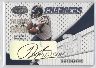 2004 Leaf Certified Materials - Fabric of the Game - Jersey Number #FG-61 - LaDainian Tomlinson /21