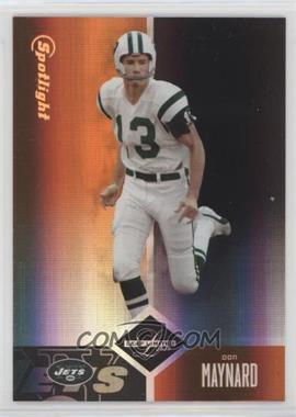 2004 Leaf Limited - [Base] - Spotlight Bronze #110 - Don Maynard /100