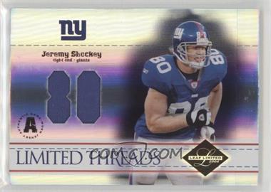 2004 Leaf Limited - Limited Threads - Die-Cut Jersey Numbers #LT-45 - Jeremy Shockey /80