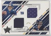 Dual Rookie Jersey - Eli Manning, Philip Rivers [EX to NM] #/500