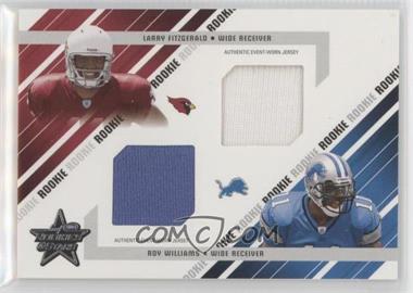 2004 Leaf Rookies & Stars - [Base] #285 - Dual Rookie Jersey - Larry Fitzgerald, Roy Williams /500