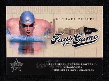 2004 Leaf Rookies & Stars - Fans of the Game #301FG-2 - Michael Phelps