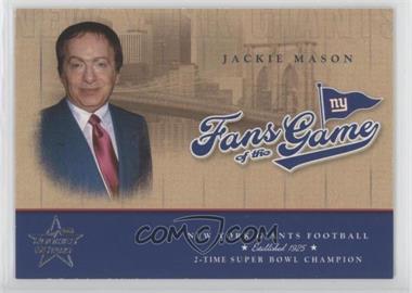 2004 Leaf Rookies & Stars - Fans of the Game #303FG-4 - Jackie Mason
