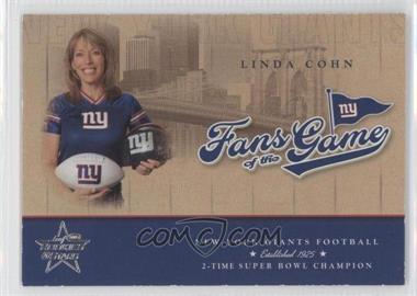 2004 Leaf Rookies & Stars - Fans of the Game #305FG-6 - Linda Cohn