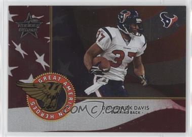 2004 Leaf Rookies & Stars - Great American Heroes - Red #GAH-6 - Domanick Davis /1250