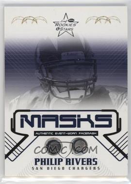 2004 Leaf Rookies & Stars - Masks #M-4 - Philip Rivers /325