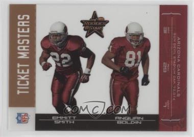 2004 Leaf Rookies & Stars - Ticket Masters - Bronze #TM-1 - Emmitt Smith, Anquan Boldin /1250