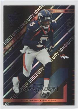 2004 Leaf Rookies & Stars Longevity - [Base] - Black #130 - Romar Crenshaw /50