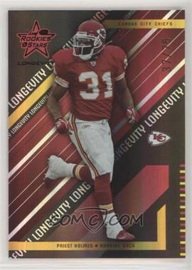 2004 Leaf Rookies & Stars Longevity - [Base] - Black #45 - Priest Holmes /75