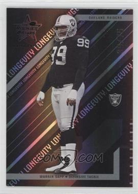 2004 Leaf Rookies & Stars Longevity - [Base] - Black #68 - Warren Sapp /75