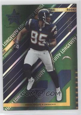 2004 Leaf Rookies & Stars Longevity - [Base] - Emerald #184 - Shaun Phillips /75