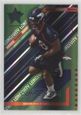 2004 Leaf Rookies & Stars Longevity - [Base] - Emerald #206 - Brandon Miree /50