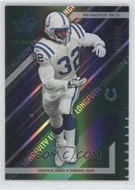 2004 Leaf Rookies & Stars Longevity - [Base] - Emerald #39 - Edgerrin James /99