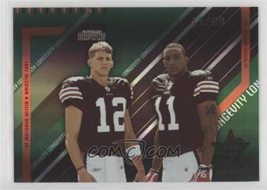 2004 Leaf Rookies & Stars Longevity - [Base] - Emerald #97 - Luke McCown, Kellen Winslow Jr. /99