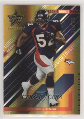 2004 Leaf Rookies & Stars Longevity - [Base] - Gold #215 - D.J. Williams /75 [Good to VG‑EX]